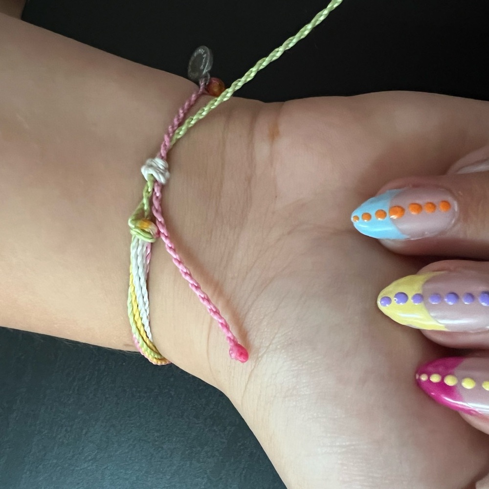 Pura Vida Pink and Yellow Multi-Strand Bracelet - Picture 6 of 6